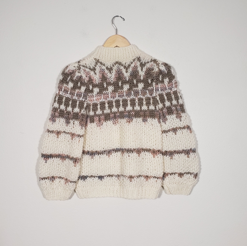 SOLD Vintage Handknit Sweater - Picture 6 of 9